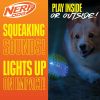 2.7" Light-Up Squeaky Dog Ball with Dental Spikes – LED Toy for Medium Dogs, Soft TPR Material