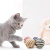 Pet Sisal Rope Woven Ball Chewing Rattle Scratching Toy Interactive Scratching Chewing Toy Pet Dog