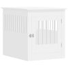 Dog Crate Furniture White 25.4"x31.5"x28" Engineered Wood