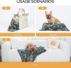 Pack 3 Blankets Fluffy Premium Fleece Pet Blanket Flannel