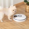 PawHut Automatic Pet Feeder 6 Meal Trays Digital LED Display for Cats Small Dogs Battery-Powered
