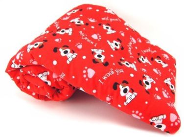 I Woof You Red Pet Blanket