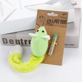 Long Tail Mouse Cat Teaster Toys Funny Pet Toys Cat Toys Mouse Trainning Funny Playing Toys Interactive Pets Products (Color: Green)