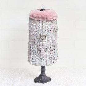 Annabella Dog Coat (Color: Whisper, size: SM)