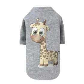 Cutie Dog Tee Collection (Color: Light Grey Giraffe, size: XXS)