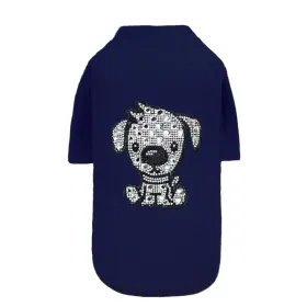 Doggie Tee Navy (Color: Navy, size: XXS)