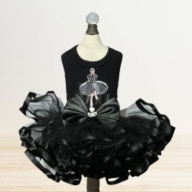 Goddess Dog Tutu Dress Collection (Color: Selene, size: XXS)