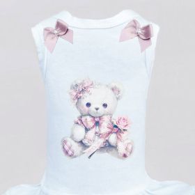 Hugs x Kisses Dog Dress (Color: White, size: XXS)