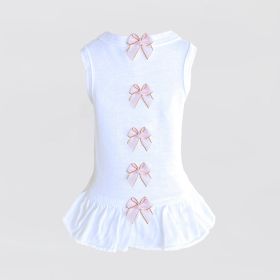 Summer Dreams Dog Dress (Color: White, size: XXS)