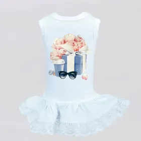 Tiffany's Blossom Dress (Color: White, size: XXS)