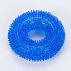 pack of 2pcs  dog toys Pet toy bite resistant sound making toy ball dog toy tooth cleaning molar dog toy (Color: Blue, size: large size)