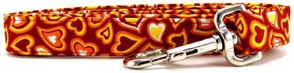 Curvy Hearts Dog Leash (size: X-Small)