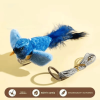 Interactive Cat Toy - Indoor Cat with Catnip Interactive Chirp Bird Teaser - Cat Teasing Artifact - Bird Feathers and Sound Attracting Kitten Artifact