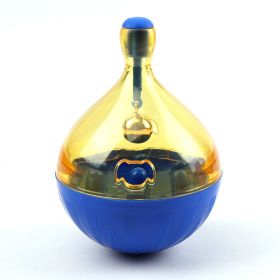 Tumbler Pet Toys Dog Educational Toys Automatic Leakage Dog Toys Pet Leaky Balls (Color: Small blue tumbler)