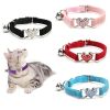 Pet Collar Adjustable Soft Collar With Bell For Kitten Cats
