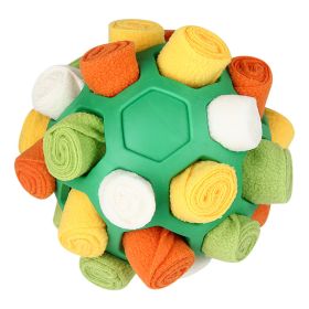 Dog Sniffing Ball Innovative Pet Shaking Training Toys for Pet Training Tooth Cleaning Puppy Chew Relieve Boredom Dog Toy (Color: Green ball-colourful)