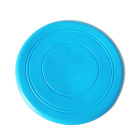 7 Colors Puppy Medium Dog Flying Disk Safety TPR Pet Interactive Toys for Large Dogs Golden Retriever Shepherd Training Supplies (Color: Blue, size: Diameter 17cm)