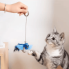 Interactive Cat Toy - Indoor Cat with Catnip Interactive Chirp Bird Teaser - Cat Teasing Artifact - Bird Feathers and Sound Attracting Kitten Artifact