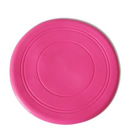 7 Colors Puppy Medium Dog Flying Disk Safety TPR Pet Interactive Toys for Large Dogs Golden Retriever Shepherd Training Supplies (Color: Rose, size: Diameter 17cm)