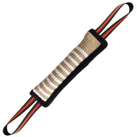 Dog Bite Tug Toy; Tough Bite Stick For Medium Large Dogs; Puppy Training & Interactive Tug Toy (Color: Black)