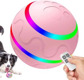 Rolling Ball for Dogs; Pet Dog Mental Stimulation Toys | Made of Natural Rubber; Active Rolling Ball for Dog Puppies and Cats; Happy; Intelligent Inte (colour: pink)