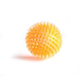 Dog Vocal Toys Puppy Spike Toy Small Dog Spike Pet Molar Toy Pet Toy (colour: 6.5CM orange 2pcs)