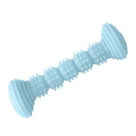 2pcs Pet Teeth Molar Toys TPR Chewing and Nibbling Dog Toothbrush Toys Teeth Grinding Teeth Tease Dog Stick dog toy (Color: Gentleman Blue, size: 2pcs)