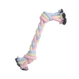 Dog toys molars bite resistant cotton rope ball cotton rope cat dog toys dog toys (Color: Tricolor braid)