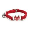 Pet Collar Adjustable Soft Collar With Bell For Kitten Cats