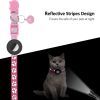 Pet Cat Reflective Collar With Bell For Airtag Tracker