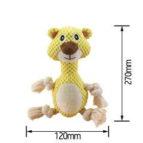 dog chew toys plush sound toys grinding teeth resistant to bite interactive pet dog toys (colour: Baby bear)