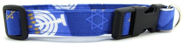 Hanukkah Dog Collar (size: X-Small)