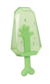 Pet Life Ices Cooling 'Lick And Gnaw' Water Fillable And Freezable Rubberized Dog Chew And Teether Toy (Color: Green)