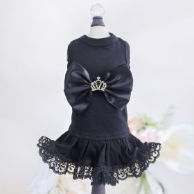 Royal Princess Dog Dress (Color: Black, size: XXS)