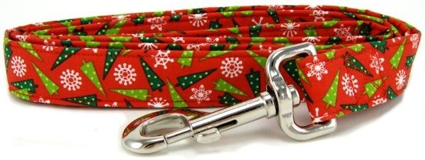 Wacky Christmas Trees Dog Leash (size: X-Small)